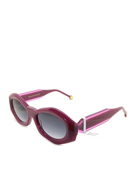 Rebecca Blu Rebecca Blu Damen Sonnenbrille mit Burgundischem Rahmen RB8860 RK06