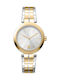 Women's Watch Battery with Gold Stainless Steel Bracelet