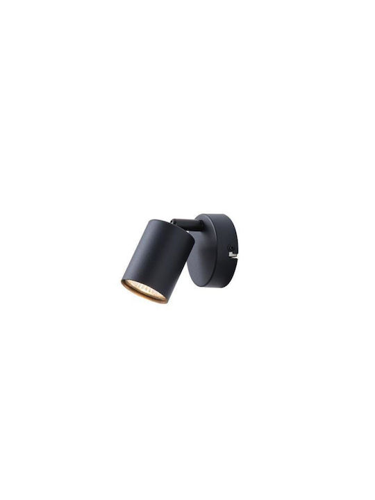 Metal Spot Black 1xGU10 Max 7w 135x80x95mm Arte Illumina Olymp