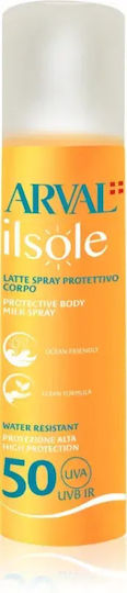 Arval Ilsole Protective Body Milk Spray Spf 50 200 Ml