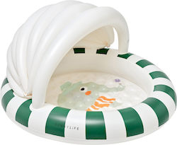 Sunnylife Eli the Elephant Kinder Schwimmbecken PVC 100lt Aufblasbar 120x106x68cm Grau