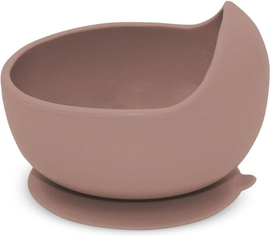 Petite & Mars Bol De Mâncare Pentru Copii Din Silicon Maro