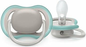 Philips Ultra Sucitoare Suzeta din Silicon cu Husă Bej pentru 18+ Luni