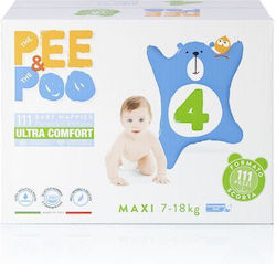 Pee&Poo No. 4 για 7-18kg 111τμχ
