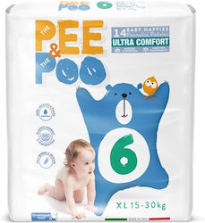 Pee&Poo Ultrafit No. 6 για 15-30kg 18τμχ