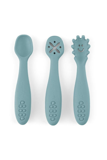 Petite & Mars Baby Spoon Set with Heat Sensing Silicone for 6+ Months 3 Pieces