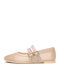 Leder Damen Ballerinas Rosa