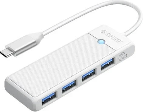Orico USB Хъб 4 Порта USB 3.1 с USB-A Връзка Бял