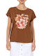 Women's T-shirt Brown