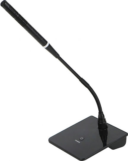 Bm-67 Gooseneck Tabletop Condenser Announcement Microphone Batteries or Phantom 48V DC