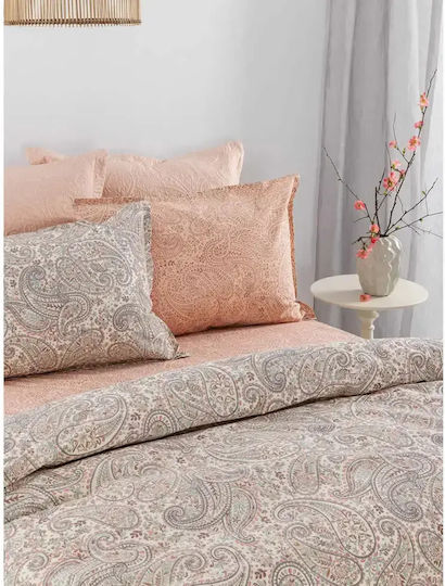 Palamaiki Ste101 Σετ Μονό 3τμχ 110x200+32εκ. με Λάστιχο Rose