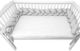 MimiNu Crib Bumper Braided Inside Soft Gray 240cm