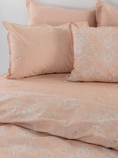 Palamaiki Ste103 Σετ Σεντόνια Μονά 170x260εκ. Coral (3τμχ)
