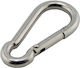 Carabiner Stainless Steel 8mm Stainless Steel Fixo Din5299