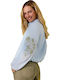 Long Sleeve Women's Shirt Siel Light Blue