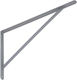 Velano Γωνία Ραφιού από Μέταλλο σε Γκρι Χρώμα 500x330mm