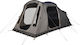 Kampa Sandwood Къмпинг Сцена Тунел Сива за 3 Души 220x445x195см
