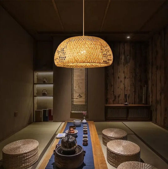 VenCore Κρεμαστό Φωτιστικό Boho Πλέγμα με Ντουί E27 60x60x30εκ.