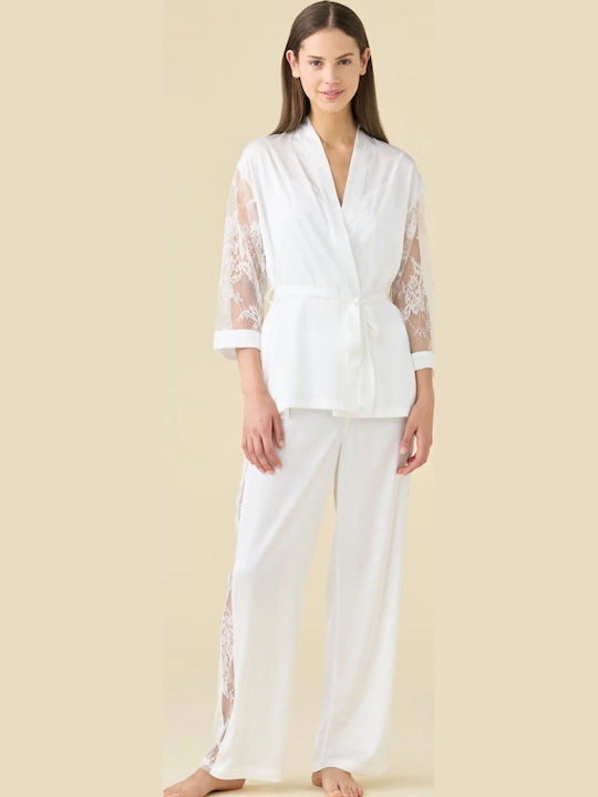 Noidinotte Summer Women's Pyjama Set Ivory