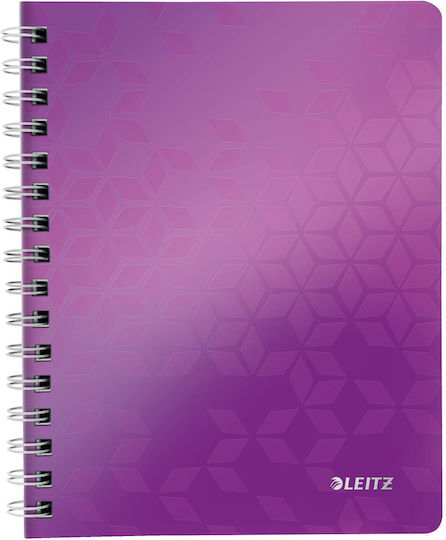 Leitz Caiet Școlar Cu Dungi A5 80 Foi De Hârtie Violet