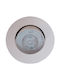 Eurolamp Recessed Ceiling Spot with Built-in LED and Adjustable White Light White 90x90cm
