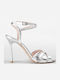 Leather Silver Women's Sandals