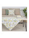 Dimeco Dimeco Baumwoll Tischdecke Kariert Silber 85x85cm