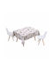 Ankor Stain Resistant Tablecloth Pastel Colors 140x220cm
