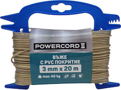 Pvc Coated Rope Powercord 3 Mm 20 M Pvc
