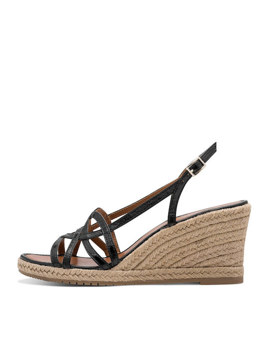 Tamaris Fabric Women's Espadrilles In Black Colour