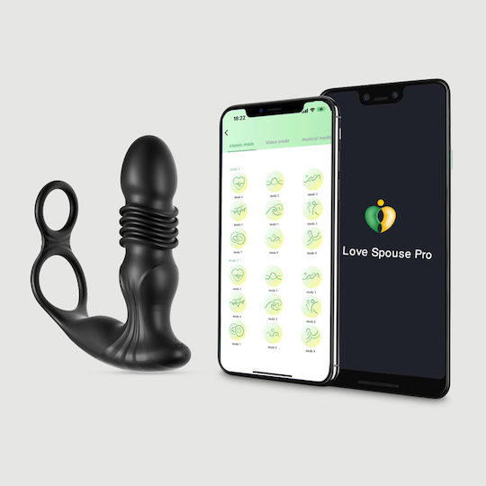 Vibrator Anal Cu Funcție Fără Fir Negru