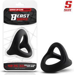 Inele Pentru Penis Triple Cock Solid Silicon 40 35 32 Mm Mărime S