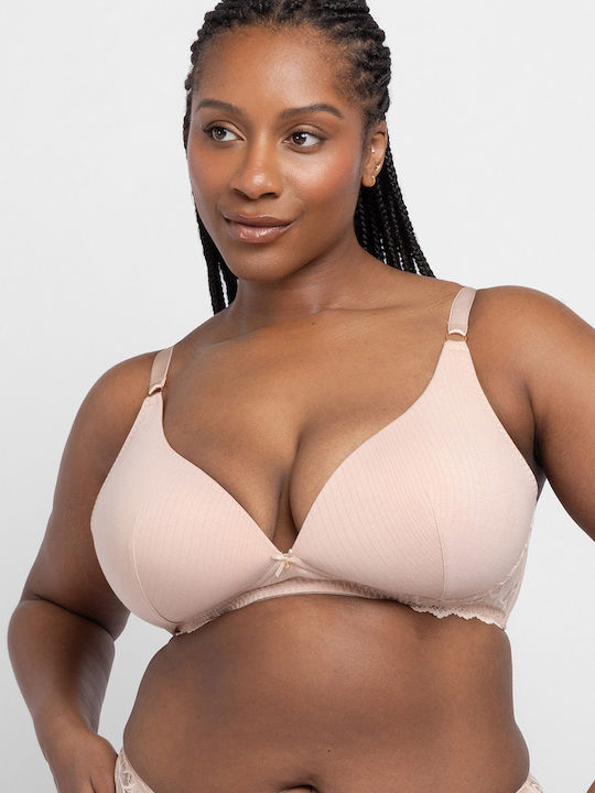 Dorina Beige Büstenhalter ohne Bügel