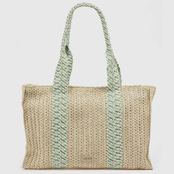 Verde Fabric Beach Bag Green Verde Fabric Beach Bag Green