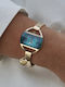 Storm Womens Battery Watch with Gold Metal Bracelet