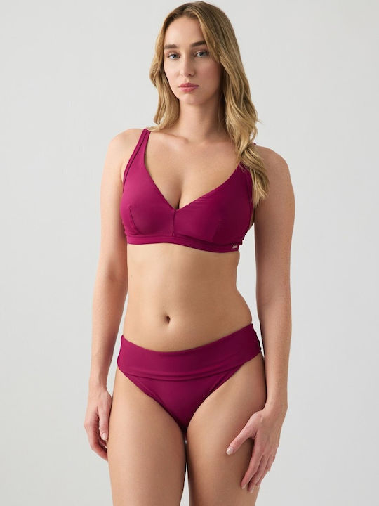 Minerva Bikini Slip Μωβ