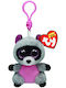 Ty Beanie Boos Fluffy Keychain Raccoon Gray 8.5cm