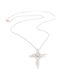 Women's White Gold 18K Cross with Chain