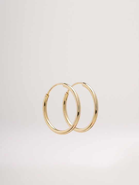 Late Again Silver Gold Plated Hoops Earrings