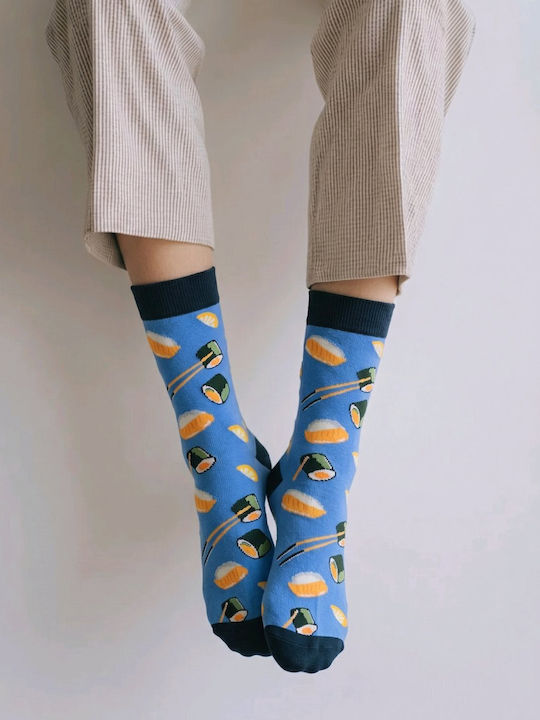 Hoho Socks Γυναικείες Κάλτσες Μπλέ
