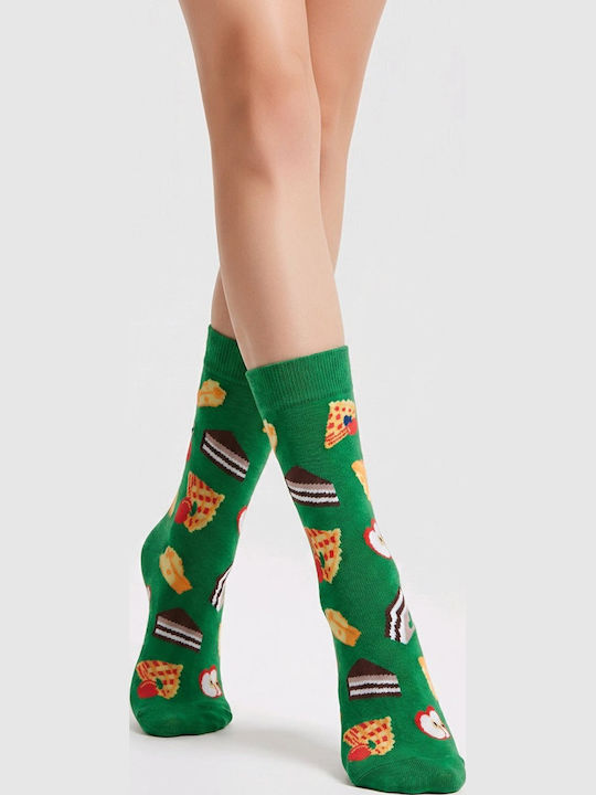 Hoho Socks Дамски Чорапи Зелен