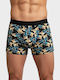 Herren Boxershorts Schwarz mit Mustern