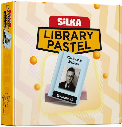 Silka Box Pencil Erasers No Residue 36pcs/box Silka Library Pastel Book Design