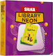 Silka Box Pencil Erasers No Residue 36pcs/box Silka Library Neon Book Design