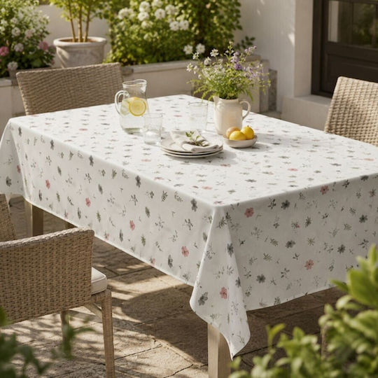 Pucioasa Τραπεζομάντηλο Ροτόντα Βαμβακερό Floral Pastel Φ180εκ.