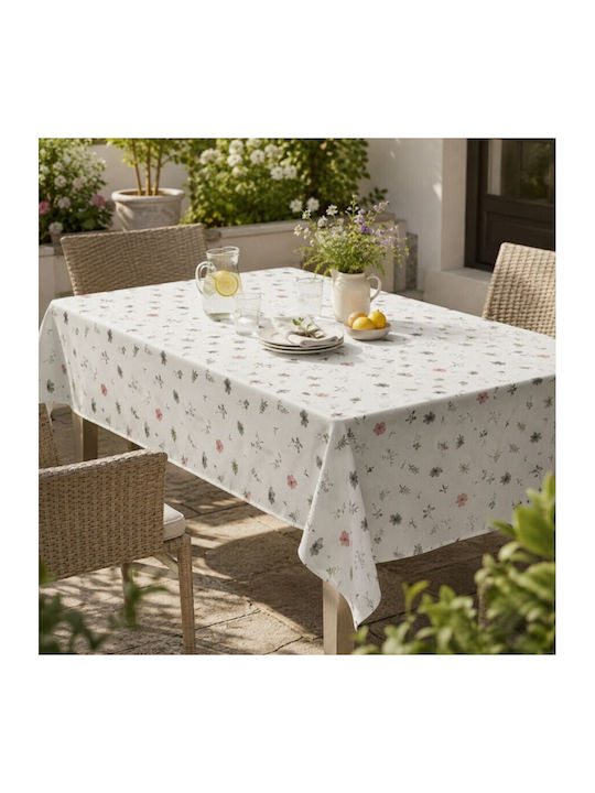 Pucioasa Măsuță Rotundă Din Bumbac Floral Pastel Ø140cm