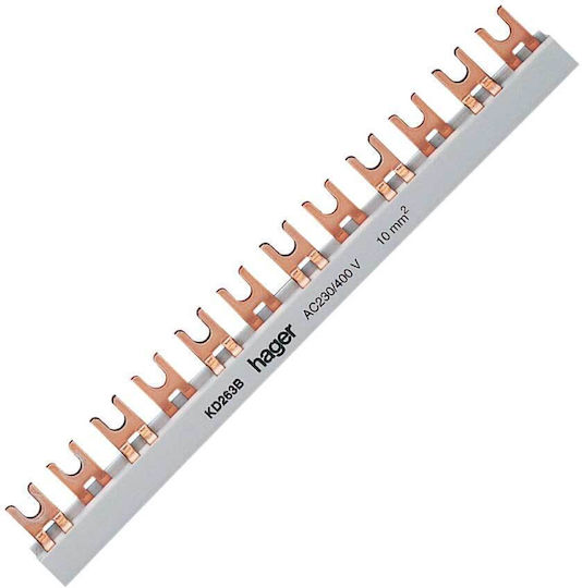 Hager Bară De Legătură Cu Cleme 3p 63A 56mm Kd363b