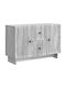 Wooden Sideboard with Drawers Gray Sonoma 89x34.5x60cm