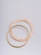 Late Again Women's Set of Bracelets Made of Stainless Steel Gold Plated 6.6cm