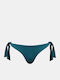 Bikini Brazil with Laces Teal